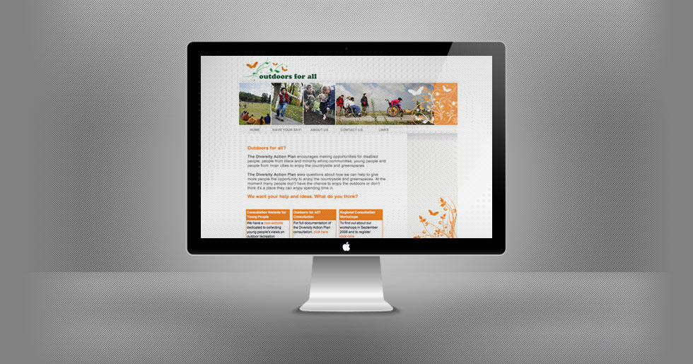 Outdoors for All Website Design